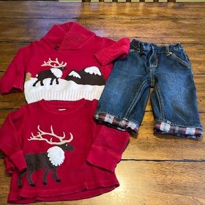 Gymboree Elk 12-18 months Winter Set